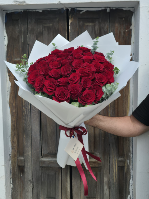 Send Flowers to Bodrum - 51 Roses Bouquet