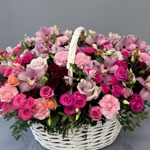 Bodrum Florist & Delivery - Lilac Magic Flower Basket