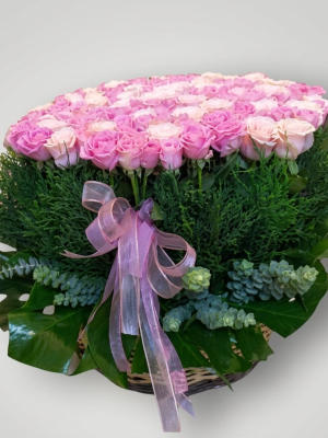 Bodrum Florist & Delivery - Lilac Magic Flower Basket