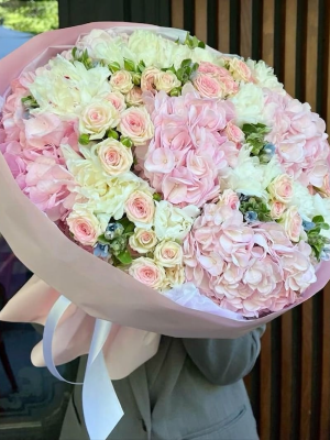 Bodrum Blumenbestellung - Pastellblumenstrauß