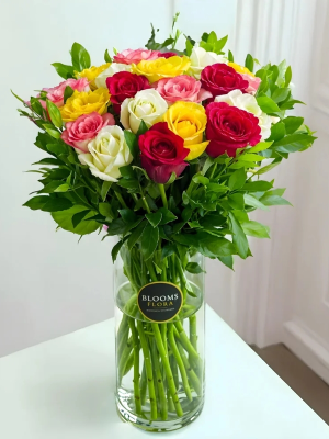 Bodrum Florists - Colorful Roses in a Vase